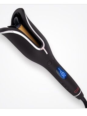 CHI Black Automatic Hair Curler 1 inch with Digital Temperature Display